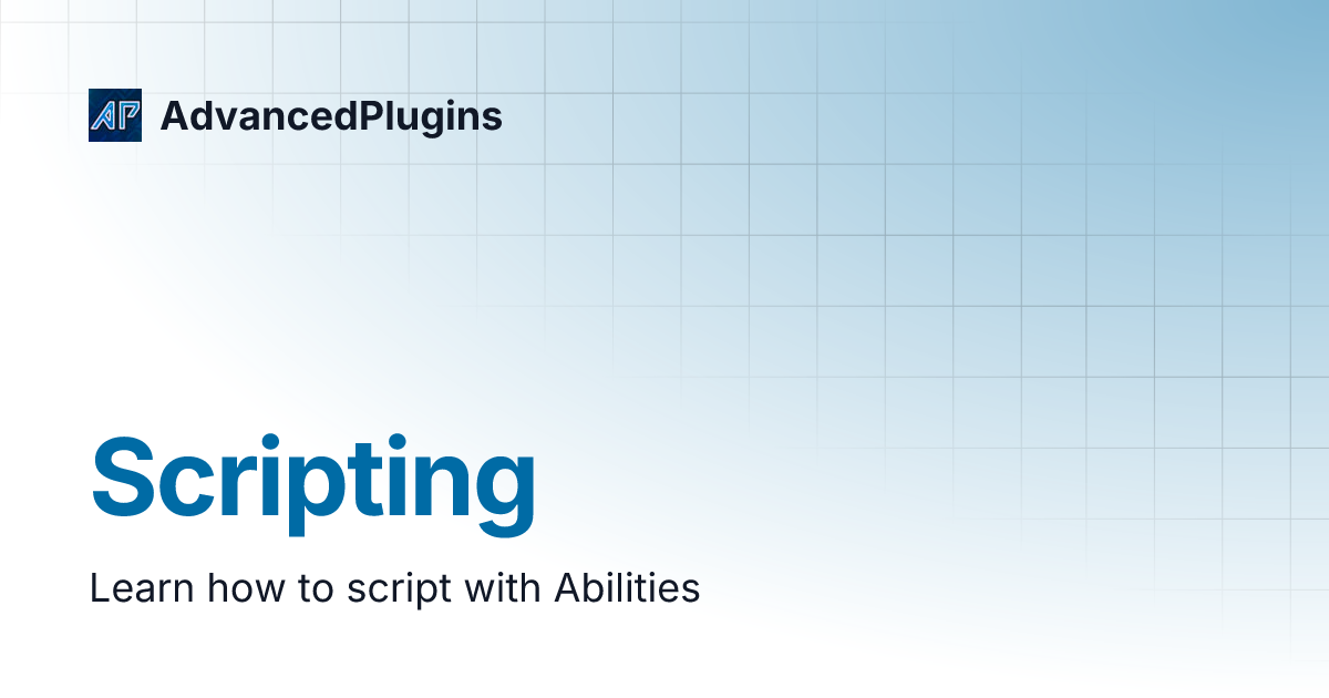Scripting | AdvancedPlugins